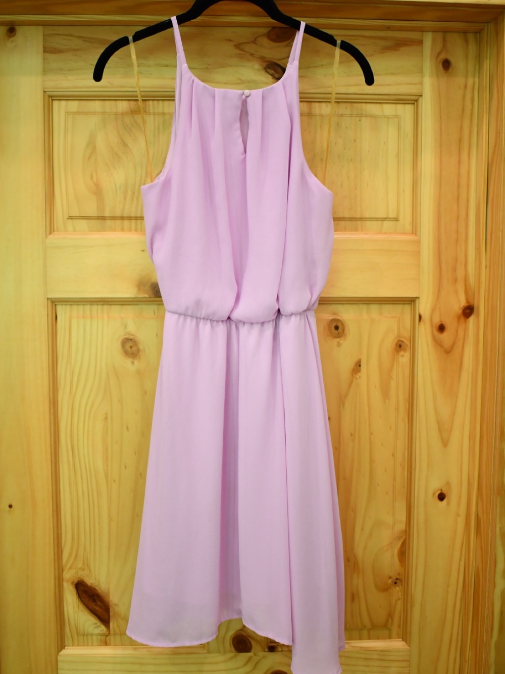 Blue Rain Lilac Chiffon Halter Dress S - Picture 4 of 4